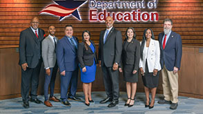 A photo of the HCDE Board of Trustees